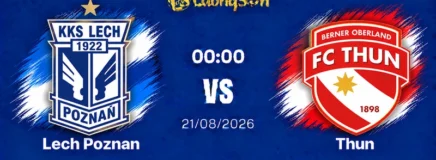 Soi Kèo Lech Poznan vs Thun, 00h00 Ngày 21/08: Điểm Tựa Sân Nhà, Đè Bẹp Đại Diện Thụy Sĩ 