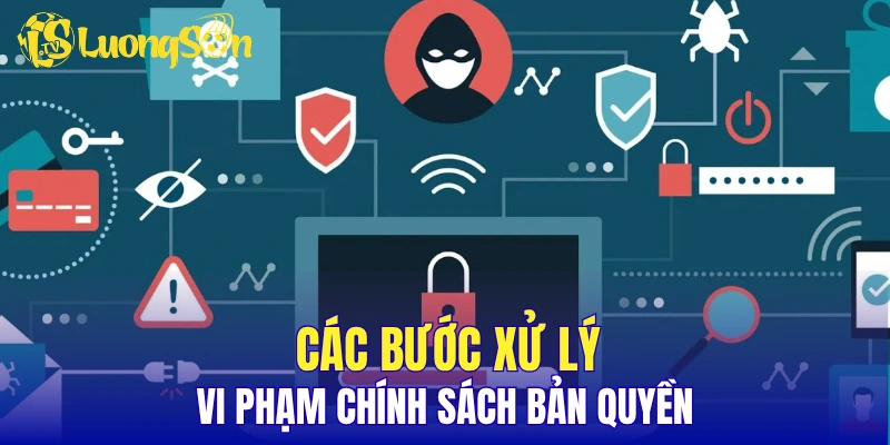 Các bước xử lý vi phạm chính sách bản quyền
